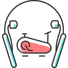 Blutooth Neckband in white and grey colour