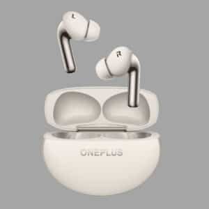 oneplus true wireless earbuds in white
