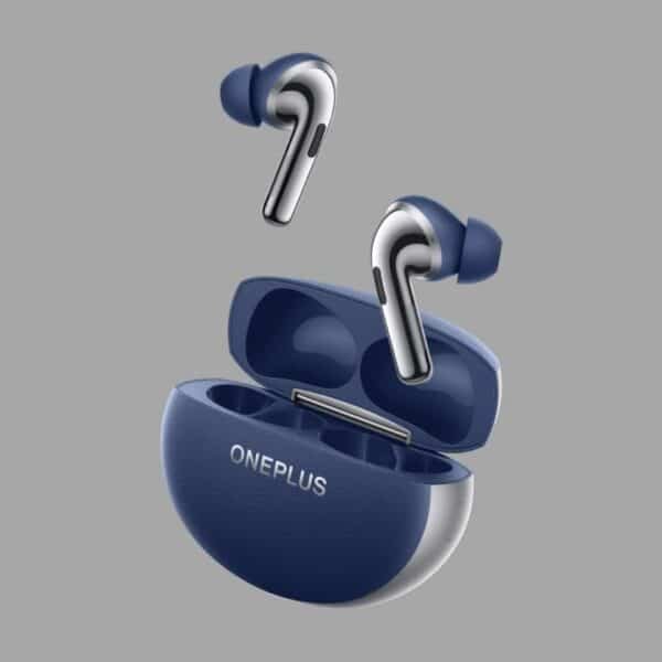 oneplus wireless earbuds in blue