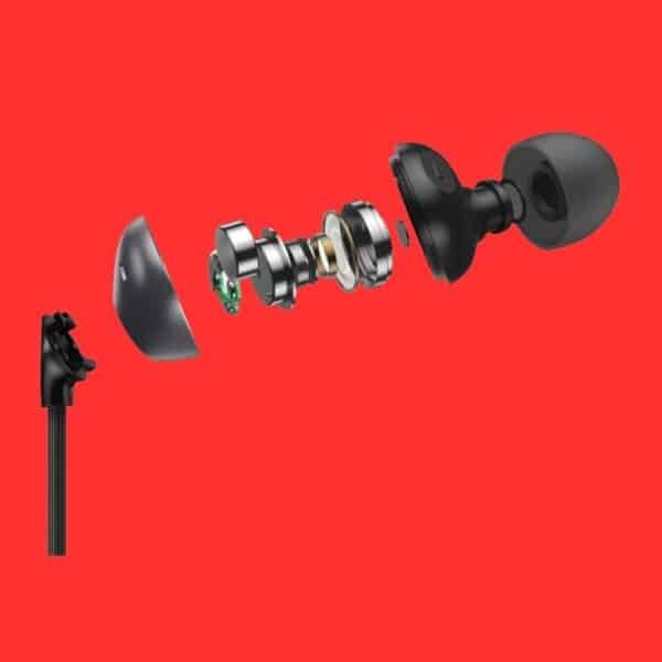 a pair of ear buds with a microphone attached to it